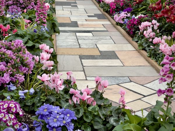 Garden Path Installation in Irvine